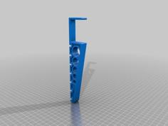 Coat Rack. Door Mount. Seven Hangers 3D Printer Model