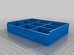 Custimizable Compartment Box 3D Printer Model