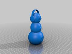 Snowman Headphones 3D Printer Model