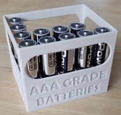 Battery Box Beer Crate (AAA) 3D Printer Model