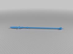 Chastiefol Lance From 7 Deadly Sins Replica 3D Printer Model