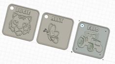 Keyrings With Names And Picture 3D Printer Model