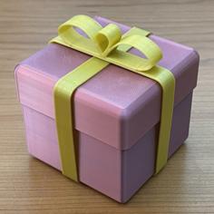 Gift Card Container With Bow 3D Printer Model