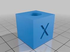 Calibration Cube With Hole 3D Printer Model