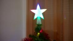 Christmas Tree Topper Remix With Light Holes 3D Printer Model