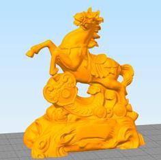 A Horse Ornament Bring Wealth And Fortune 3D Printer Model