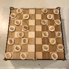 Laser Cut Checkers 3mm