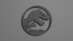 Jurassic World Logo 3D Printer Model