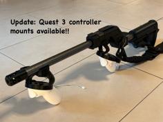 Magnetic Gunstock (Modified & Optimized) For Meta Quest 2 And 3 3D Printer Model