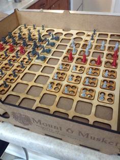 Laser Cut Eagles & Colours 10mm Risk Napoleonic Insert For Kallax Storage And Markers