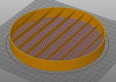 Pipe Vent With Fins And Grid 3D Printer Model