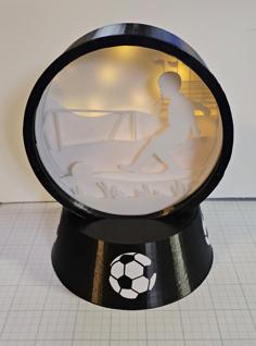 Child Soccer Shadow Box 3D Printer Model