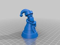 Hangable Cone Person Santa Ornament 2022 3D Printer Model