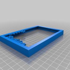 Picture Frame 10 X 15 Cm With Text – Customizaiton Of Text Possible In FreeCAD 3D Printer Model