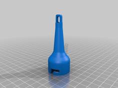 Parametric Nozzle For High-volume Inflators (Ryobi, Bauer, Coleman, Etc) 3D Printer Model