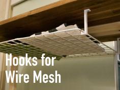 Hooks For Hanging Wire Mesh Under A Desk 3D Printer Model