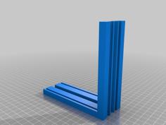 Makerbot Replicator Panel Holder Long Version 3D Printer Model