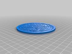 Swirl Coaster 3D Printer Model