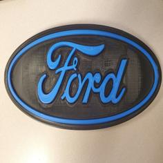 Ford Logo Wall Plaque 3D Printer Model