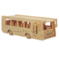 Laser Cut Bus 3D Puzzle