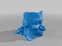 Cartoon-Style Tree Face Planter REMIX 3D Printer Model