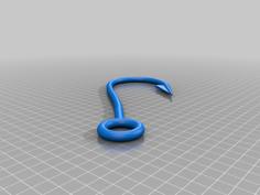 Giant Fish Hook – Useable 3D Printer Model