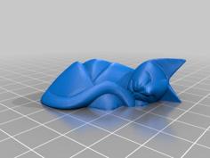 Cat Magnet (Fridge Magnet) 3D Printer Model