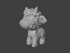 Fluffy Highland Cow 3D Printer Model