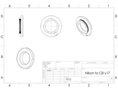 Nikon 1 To Canon C8 Adapter 3D Printer Model