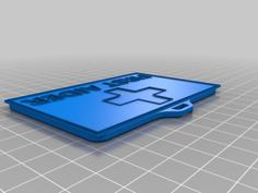 First Aider Badge Holder 3D Printer Model