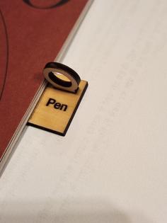 Laser Cut Notebook Pen Holder