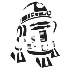 R2D2 Airbrush Stencil 3D Printer Model