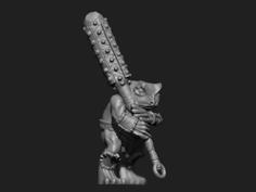 Frog Grung Barbarian Warrior 3D Printer Model