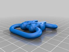 Two Ball Snap Buckle 3D Printer Model