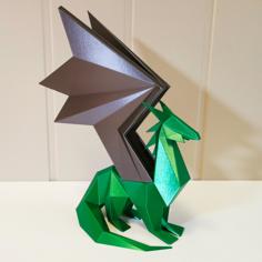 Low Poly Dragon Statue Remix 3D Printer Model