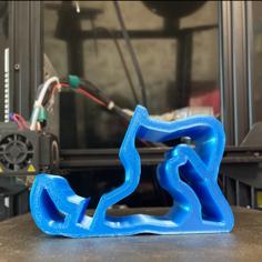 Phone Stand With Wireless Charge Socket 3D Printer Model