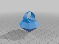 Diamond Ring 3D Printer Model