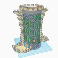 Zool’s Double Helix Dice Tower 3D Printer Model