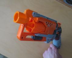 Improved Nerf Hammershot Barrel Attachment Lug 3D Printer Model