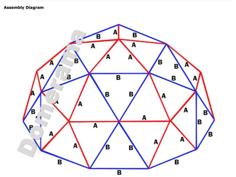 GEODESIC DOME HUB KIT 3D Printer Model