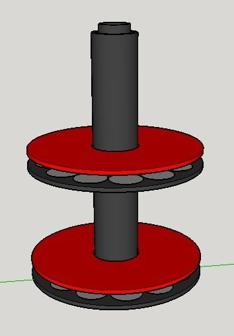 Stack-able Verticle Maglev Spool Holder 3D Printer Model