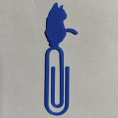 Cat Paperclip Bookmark 3D Printer Model