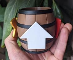 DK Barrel With Triple Logos 3D Printer Model