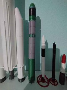 Dnepr Rocket 1/110 3D Printer Model