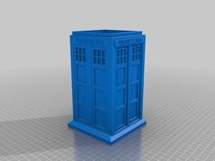 Tardis Vase With Top 3D Printer Model