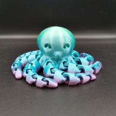 Articulated Octopus 3D Printer Model