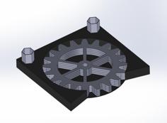 Gear Coasters With Base 3D Printer Model