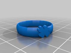 Clover Ring 3D Printer Model