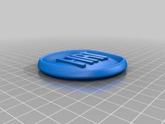 Fiat Emblem/Badge 75mm 3D Printer Model