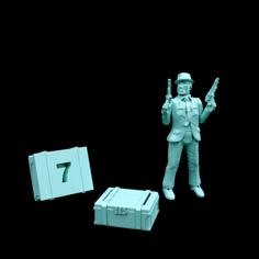 Numeric Objective Markers: Small Mag-Crate 3D Printer Model